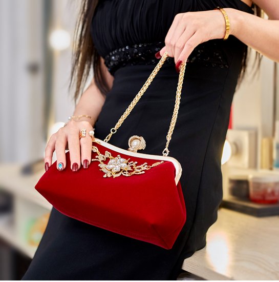 Women Clutch Purse Wallet Hard Case Glitter Evening Bag - Click Image to Close